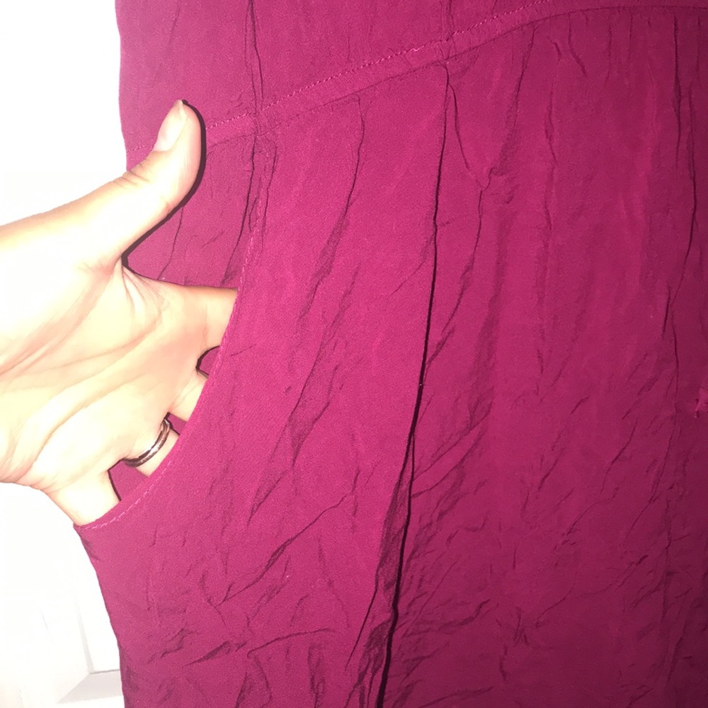 Peasant Raspberry Dress - Picture 3 of 5